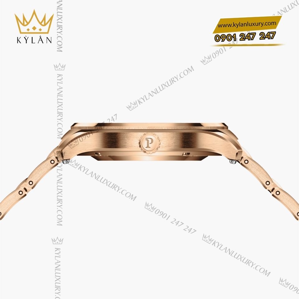 Kỳ Lân Luxury piaget polo date g0a46020 vang hong 3 Đồng hồ Piaget Polo Date 36mm vàng hồng đính kim cương