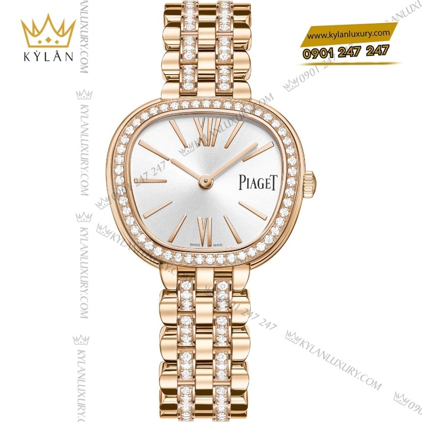 Kỳ Lân Luxury piaget sixtie vang hong g0a50303 2 Đồng hồ Piaget Sixtie vàng hồng kim cương G0A50303