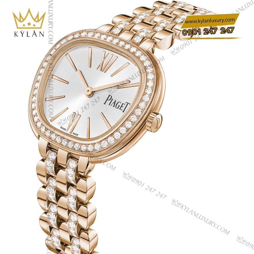 Kỳ Lân Luxury piaget sixtie vang hong g0a50303 5 Đồng hồ Piaget Sixtie vàng hồng kim cương G0A50303