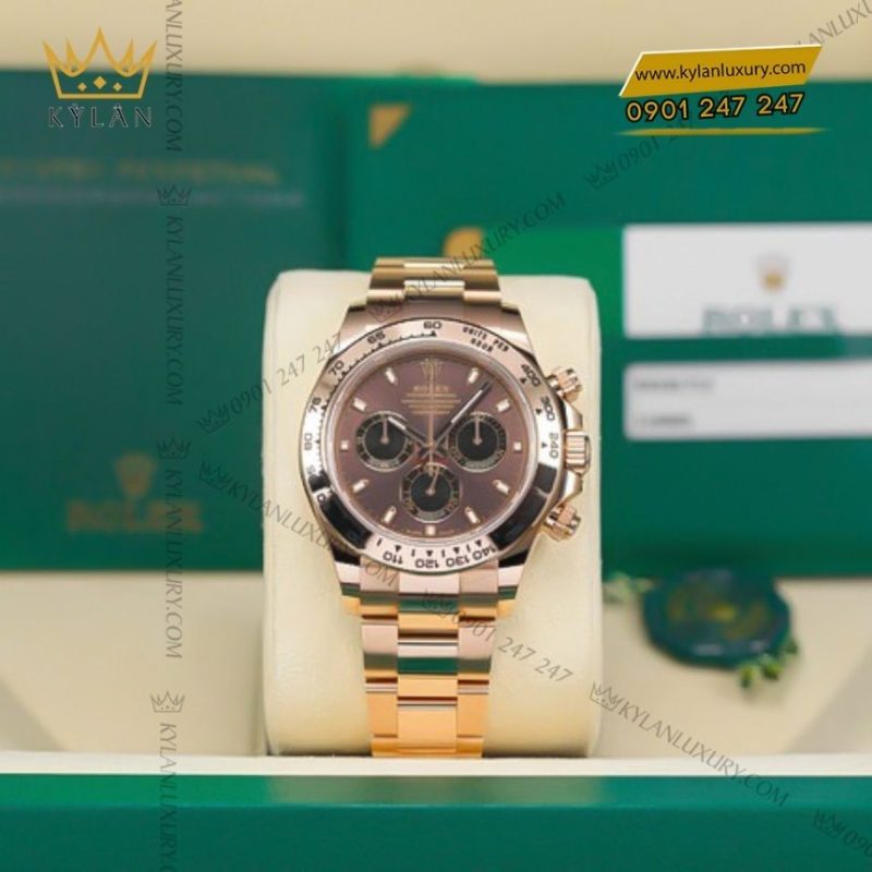 Đồng hồ Rolex Cosmograph Daytona Chocolate và vàng Everose 126505-0005