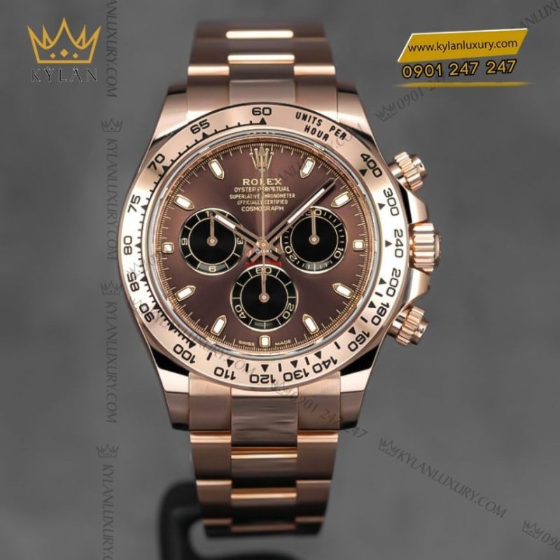 Đồng hồ Rolex Cosmograph Daytona Chocolate và vàng Everose 126505-0005