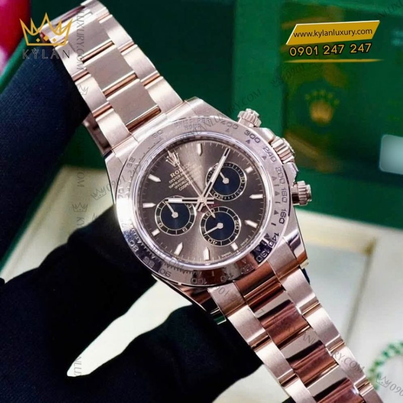 Đồng hồ Rolex Cosmograph Daytona mặt chocolate phối đen 126505-0005