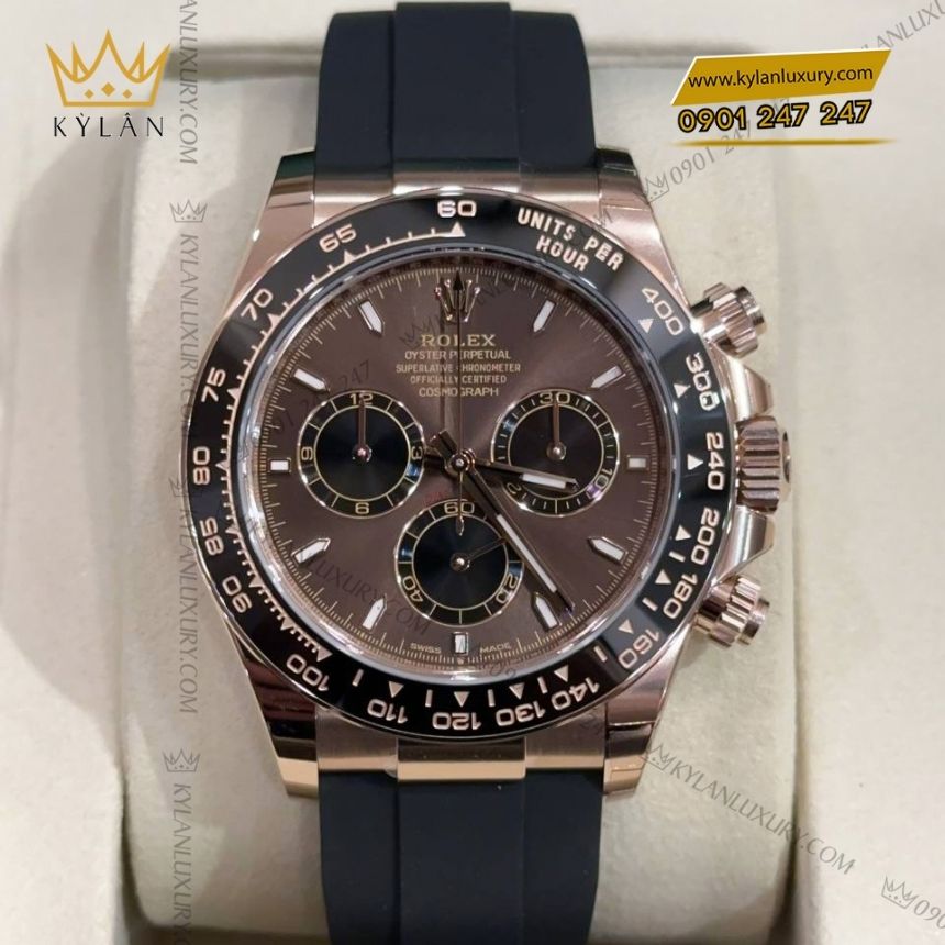 Kỳ Lân Luxury rolex cosmograph daytona chocolate 126515ln 0010 10 3 Đồng hồ Rolex Cosmograph Daytona mặt Chocolate 126515LN-0010
