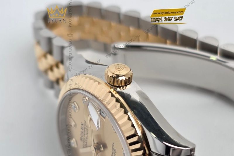 Đồng hồ Rolex Datejust 31 champagne kim cương 278273-0026
