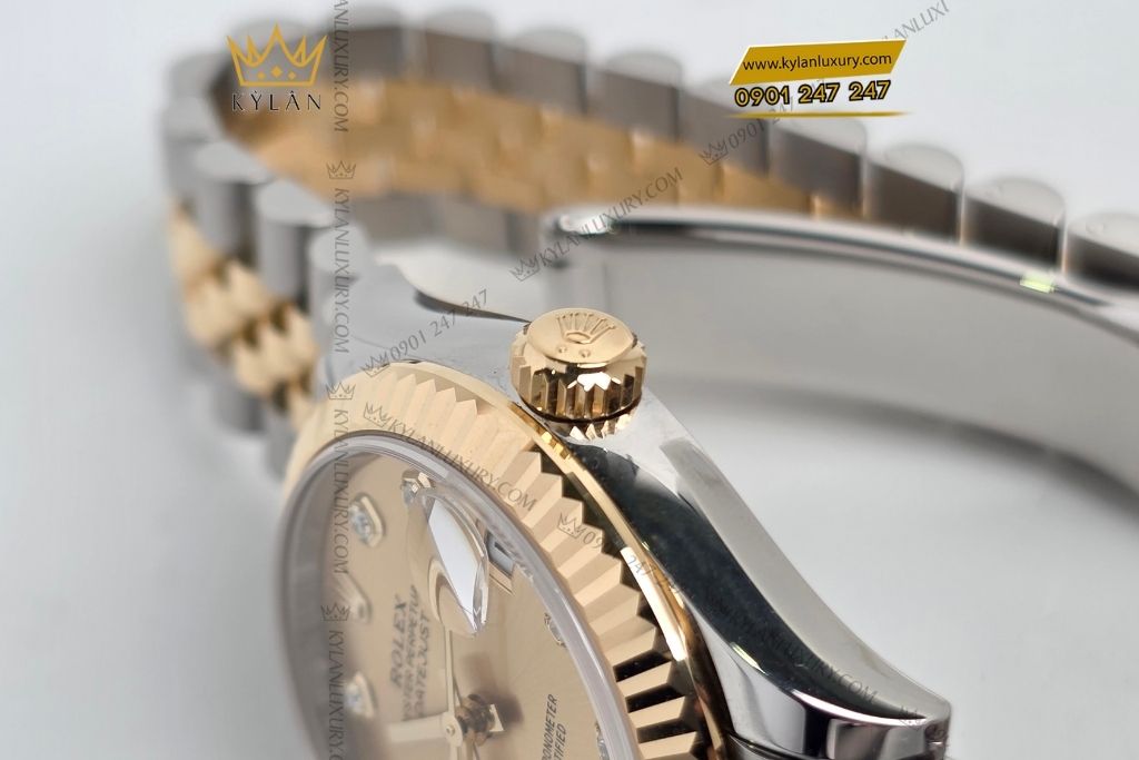 Kỳ Lân Luxury rolex datejust 31 278273 0026 15 Đồng hồ Rolex Datejust 31 champagne kim cương 278273-0026