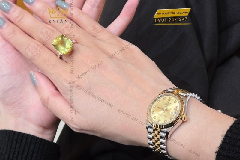 Đồng hồ Rolex Datejust 31 champagne kim cương 278273-0026