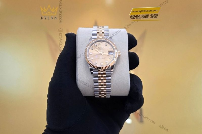 Đồng hồ Rolex Datejust 31 champagne kim cương 278273-0026