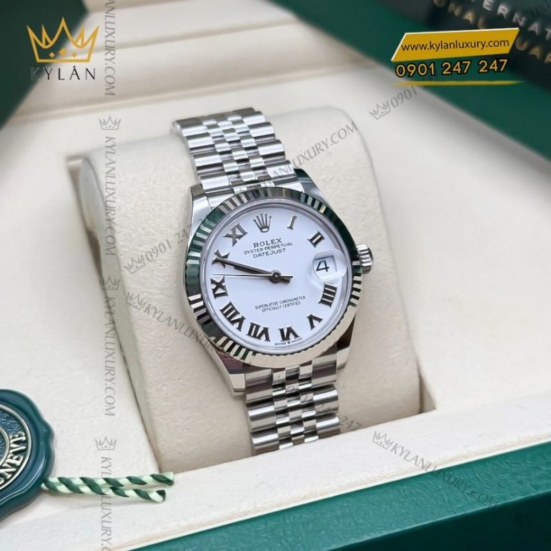 Đồng hồ Rolex Datejust 31 trắng La Mã 278274-0010