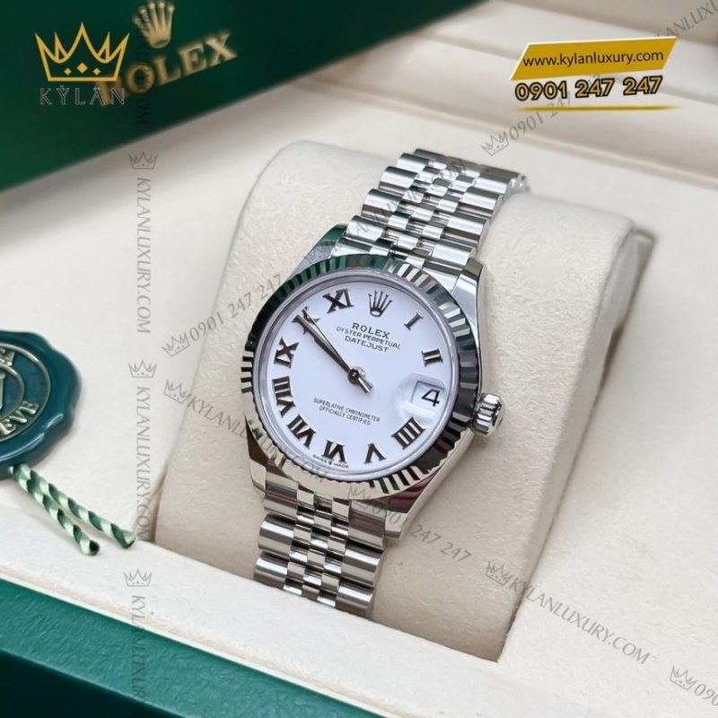 Đồng hồ Rolex Datejust 31 trắng La Mã 278274-0010