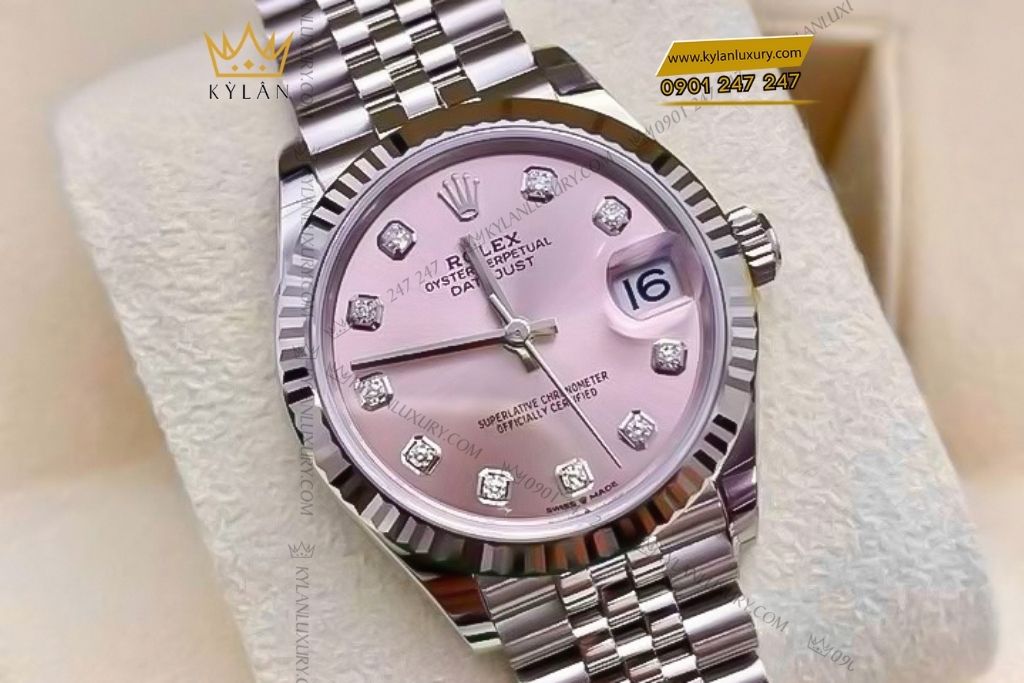 Kỳ Lân Luxury rolex datejust 31 278274 0032 4 Đồng hồ Rolex Datejust 31 hồng kim cương 278274-0032