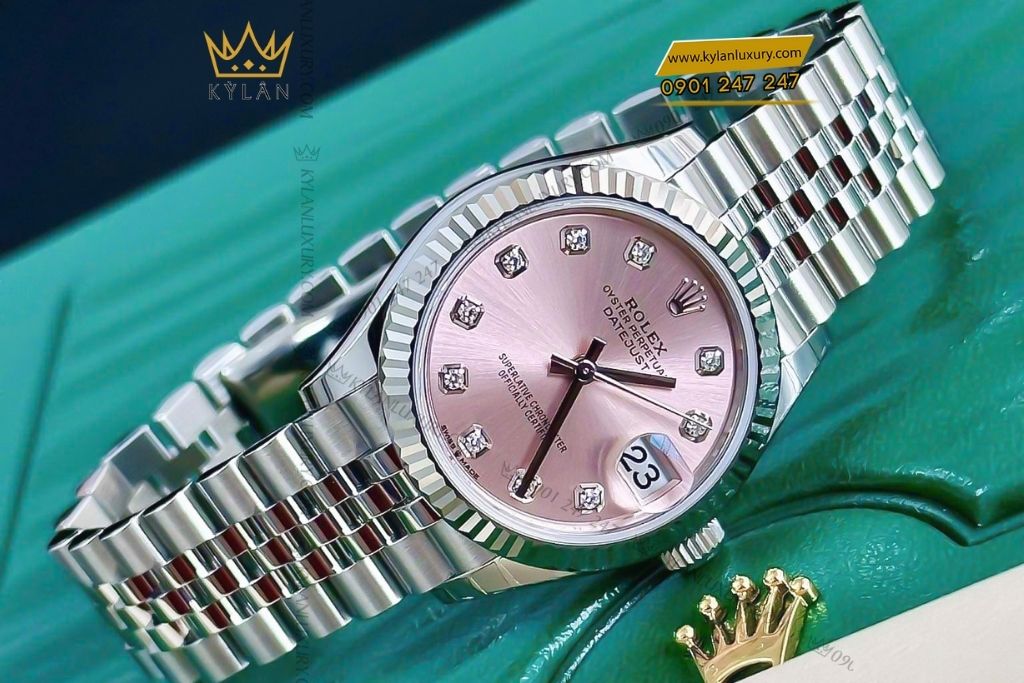 Kỳ Lân Luxury rolex datejust 31 278274 0032 7 Đồng hồ Rolex Datejust 31 hồng La Mã 278274-0032