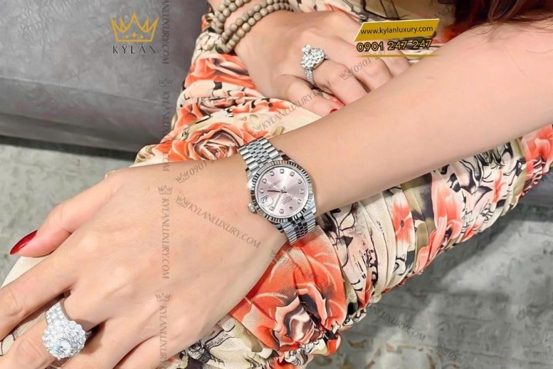 Đồng hồ Rolex Datejust 31 hồng kim cương 278274-0032
