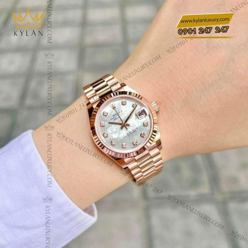 Đồng hồ Rolex Datejust 31 xà cừ kim cương 278275-0009