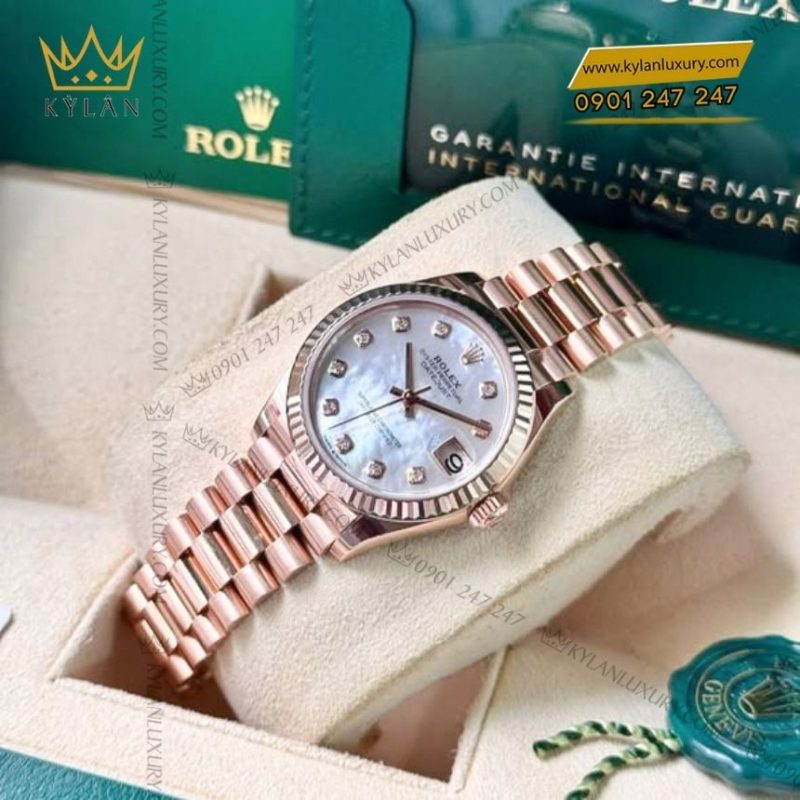 Đồng hồ Rolex Datejust 31 xà cừ kim cương 278275-0009