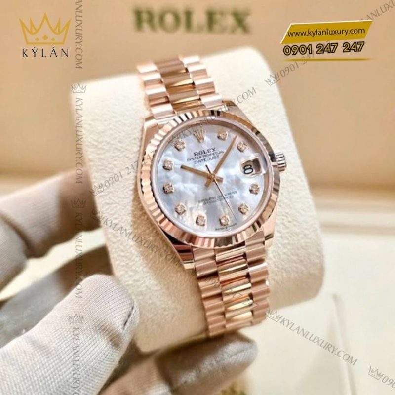 Đồng hồ Rolex Datejust 31 xà cừ kim cương 278275-0009