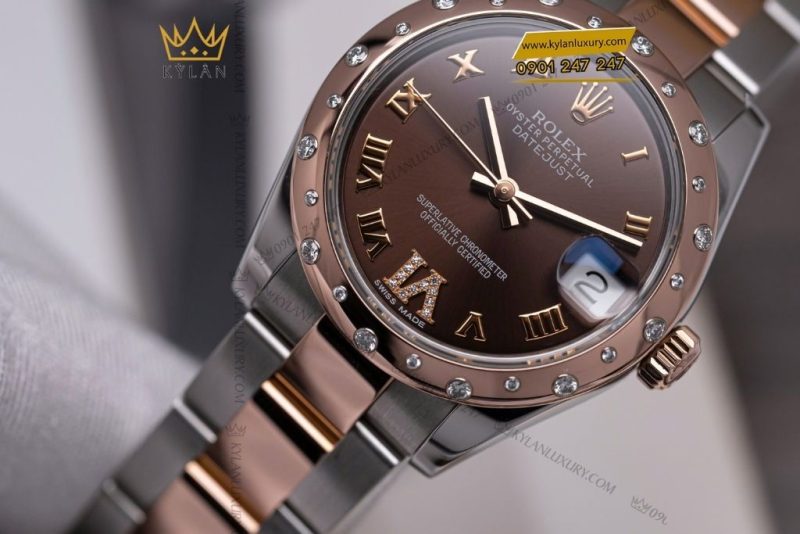 Đồng hồ Rolex Datejust 31 Chocolate kim cương 278341RBR-0003
