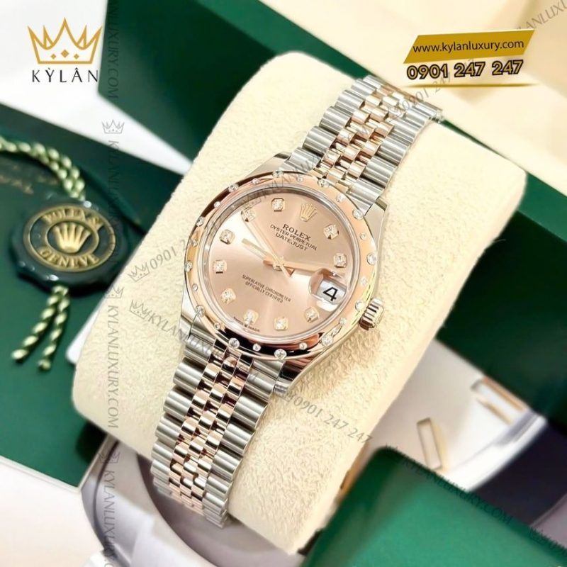Đồng hồ Rolex Datejust 31 hồng kim cương 278341RBR-0024