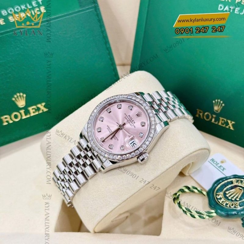 Đồng hồ Rolex Datejust 31 hồng kim cương 278384RBR-0036