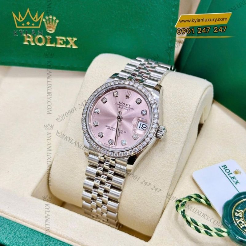 Đồng hồ Rolex Datejust 31 hồng kim cương 278384RBR-0036