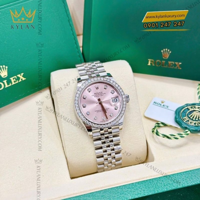 Đồng hồ Rolex Datejust 31 hồng kim cương 278384RBR-0036