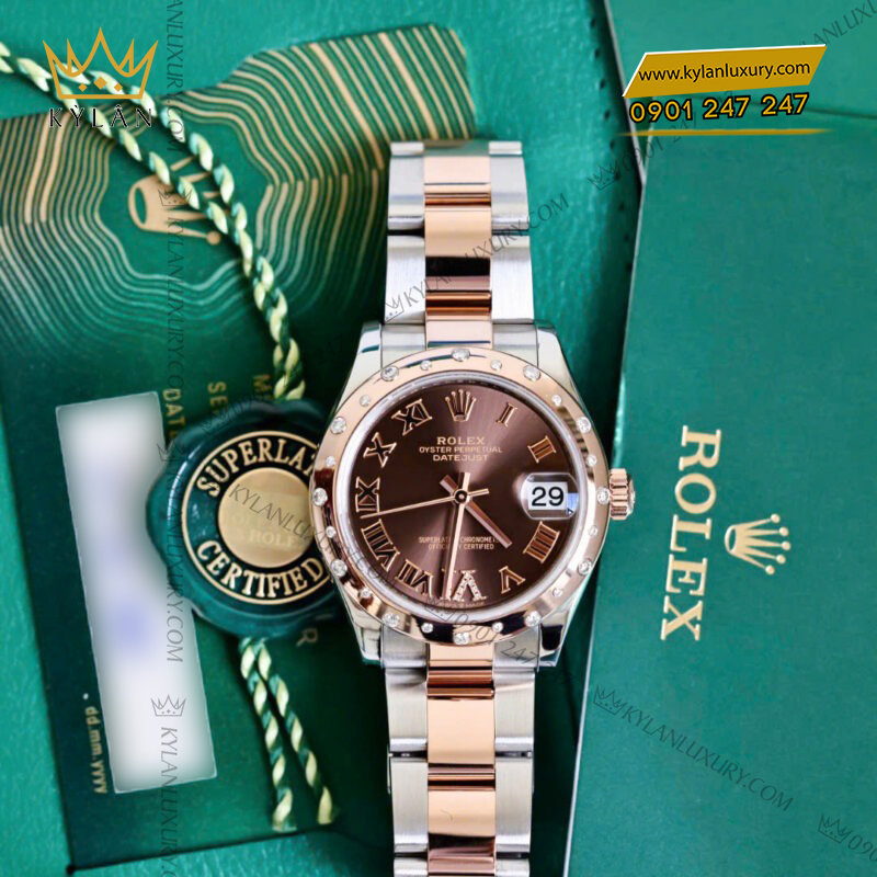 Đồng hồ Rolex Datejust 31 Chocolate kim cương 278341RBR-0003