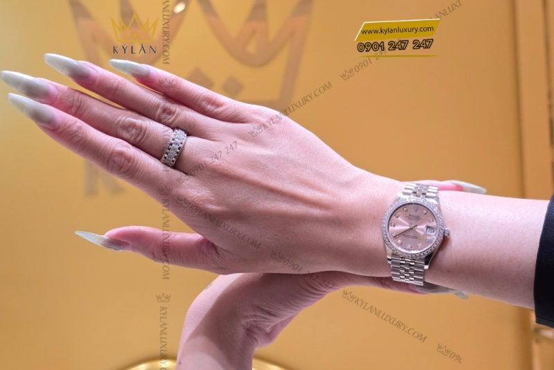 Đồng hồ Rolex Datejust 31 hồng kim cương 278384RBR-0036