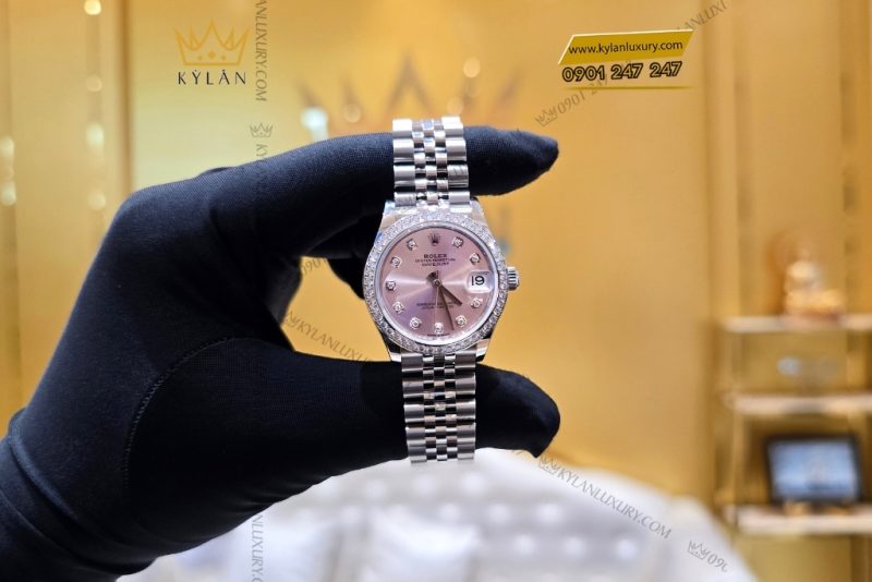 Đồng hồ Rolex Datejust 31 hồng kim cương 278384RBR-0036