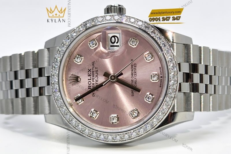 Đồng hồ Rolex Datejust 31 hồng kim cương 278384RBR-0036