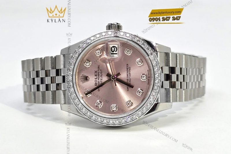 Đồng hồ Rolex Datejust 31 hồng kim cương 278384RBR-0036