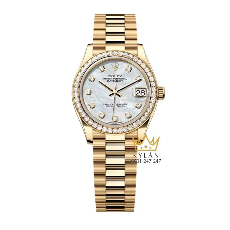 Đồng hồ Rolex Datejust 31 vàng vàng xà cừ 278288RBR-0006