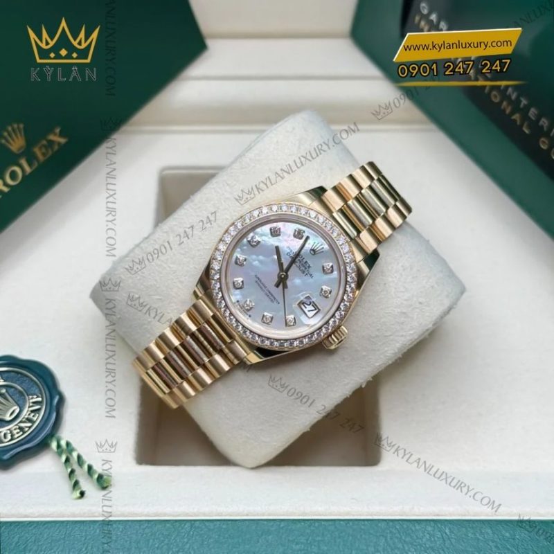 Đồng hồ Rolex Datejust 31 vàng vàng xà cừ 278288RBR-0006