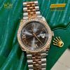 Đồng hồ Rolex Datejust 36 xám La Mã kim cương 126281RBR-0011
