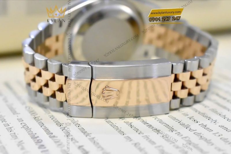 Đồng hồ Rolex Datejust 36 xám La Mã kim cương 126281RBR-0011
