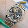 Đồng hồ Rolex Datejust 36 xám La Mã kim cương 126281RBR-0011