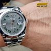 Đồng hồ Rolex Datejust 41 xám La Mã vành trơn 126300-0013