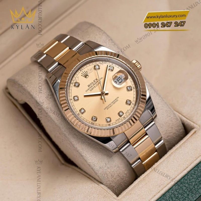 Đồng hồ Rolex Datejust 41 cọc kim cương 126333-0011
