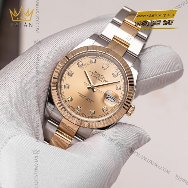 Đồng hồ Rolex Datejust 41 cọc kim cương 126333-0011
