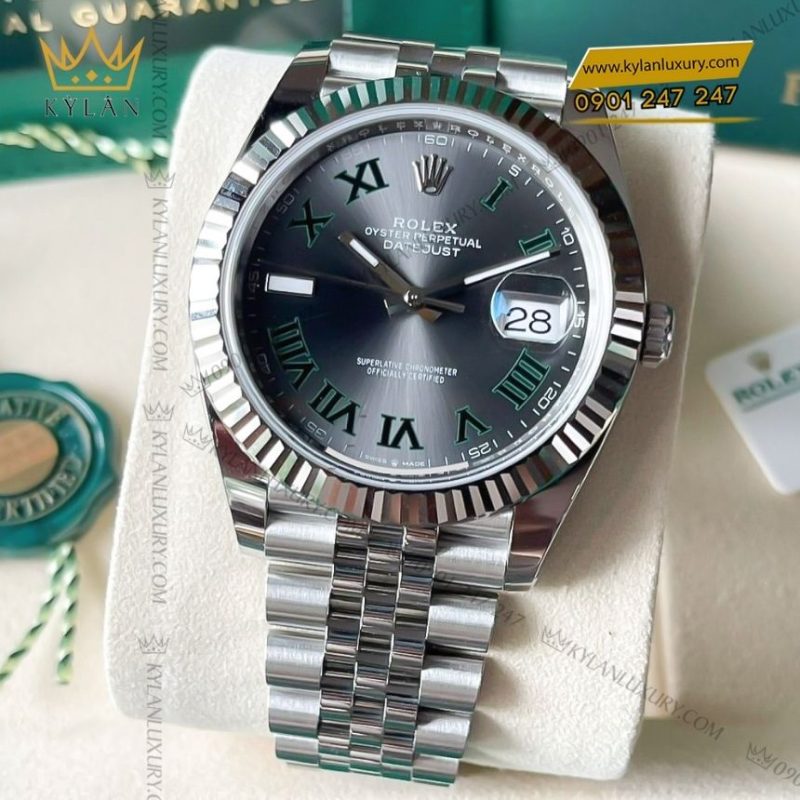 Đồng hồ Rolex Datejust 41 xám La Mã 126334-0022