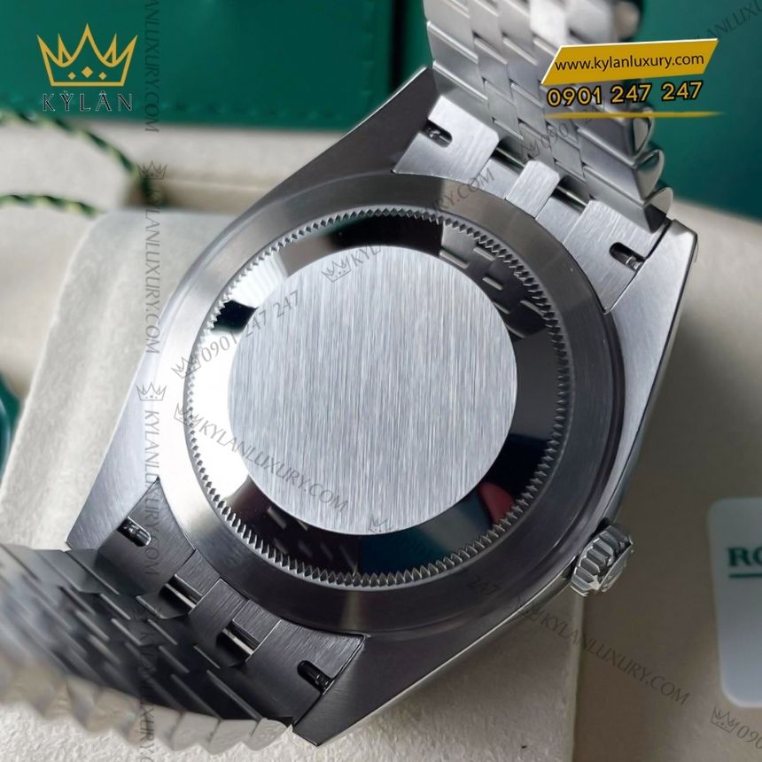 Kỳ Lân Luxury rolex datejust 41 126334 0022 6 Đồng hồ Rolex Datejust 41 xám La Mã 126334-0022