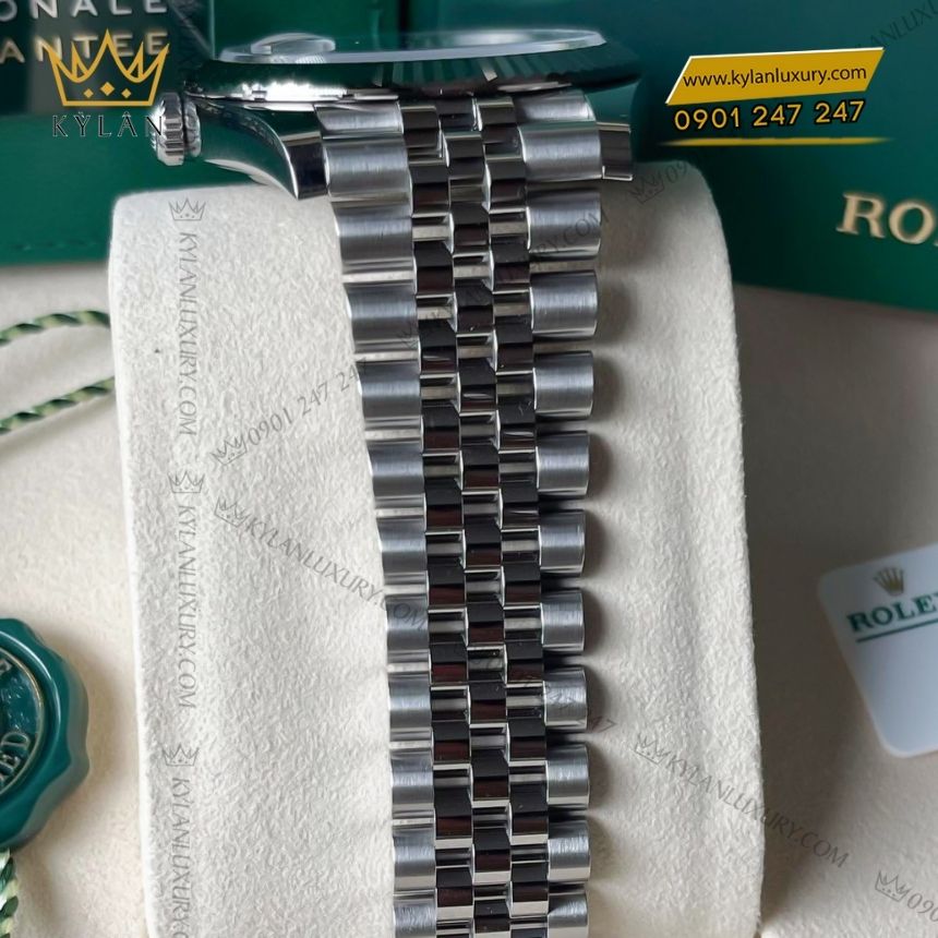 Kỳ Lân Luxury rolex datejust 41 126334 0022 9 Đồng hồ Rolex Datejust 41 xám La Mã 126334-0022