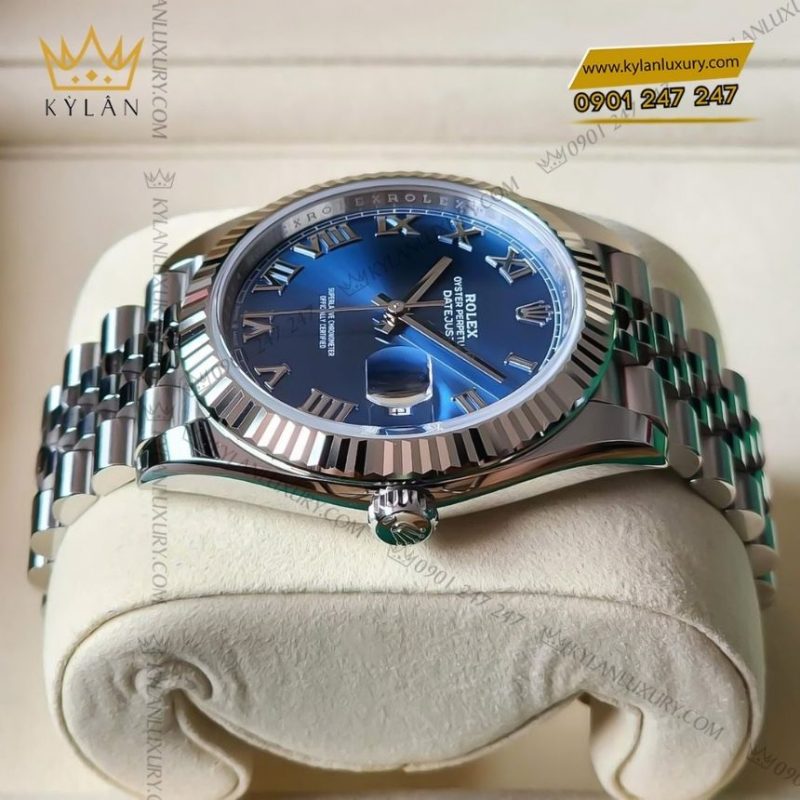 Đồng hồ Rolex Datejust 41 xanh navy La Mã 126334-0026