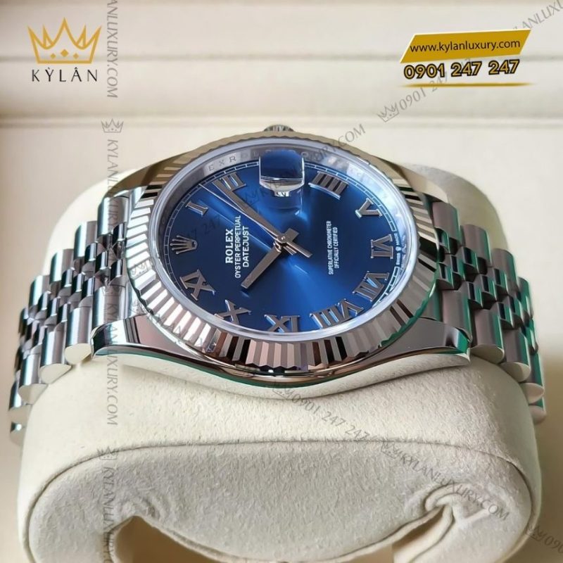 Đồng hồ Rolex Datejust 41 xanh navy La Mã 126334-0026
