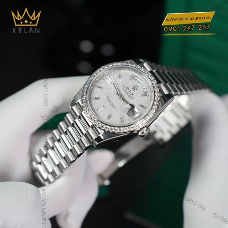 Đồng hồ Rolex Day Date 40 mặt thiên thạch 228349RBR-0040