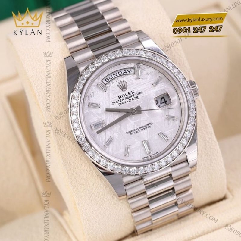 Đồng hồ Rolex Day Date 40 mặt thiên thạch 228349RBR-0040