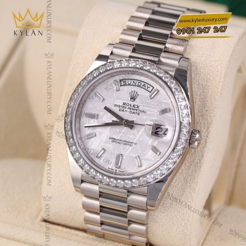 Đồng hồ Rolex Day Date 40 mặt thiên thạch 228349RBR-0040