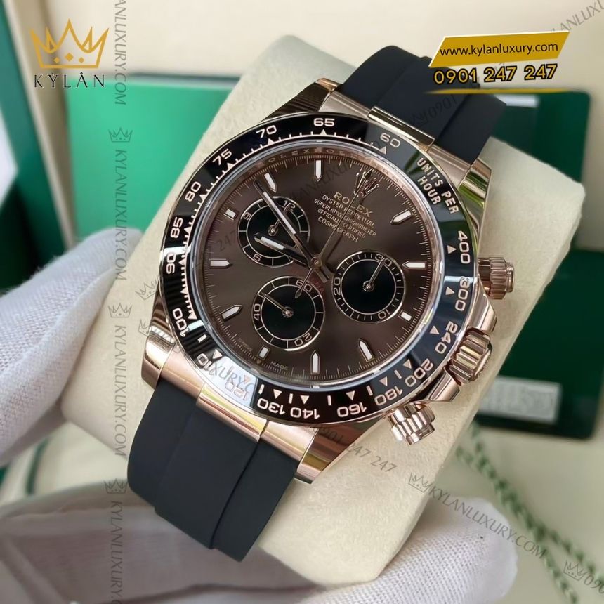 Kỳ Lân Luxury rolex daytona mat chocolate 126515ln 0010 7 Đồng hồ Rolex Cosmograph Daytona mặt Chocolate 126515LN-0010