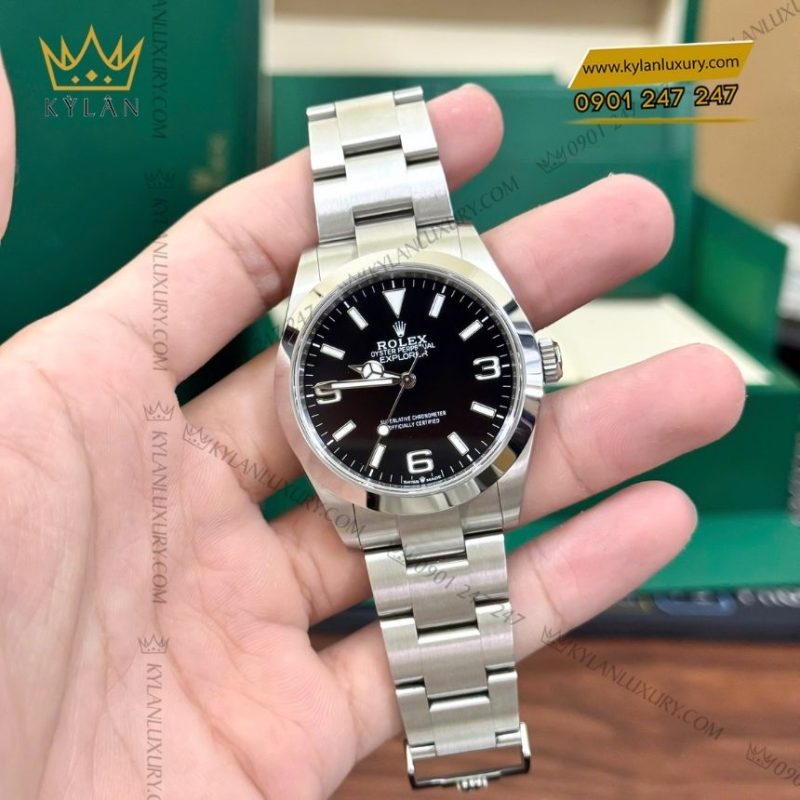 Đồng hồ Rolex Explorer 40 mặt số đen 224270-0001
