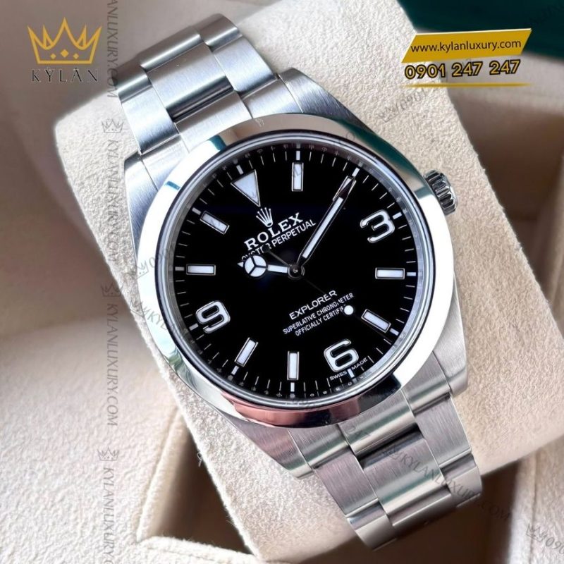 Đồng hồ Rolex Explorer 40 mặt số đen 224270-0001