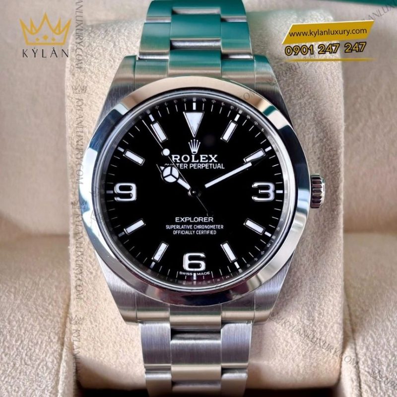 Đồng hồ Rolex Explorer 40 mặt số đen 224270-0001