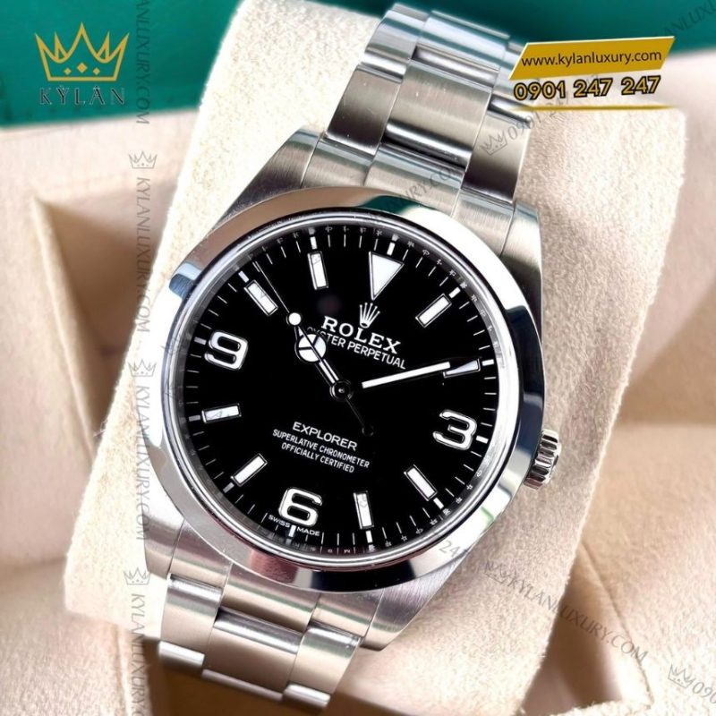 Đồng hồ Rolex Explorer 40 mặt số đen 224270-0001